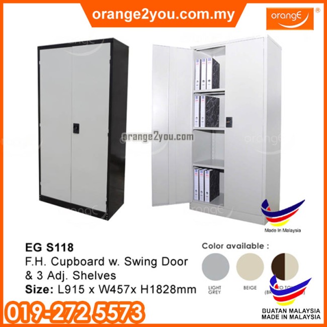 EG S118- Full Height Swinging Door Steel Cabinet Cupboard 